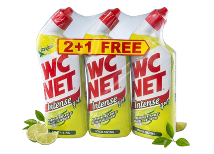 Wc Net Lime Fresh Intense Gel Value Pack 3 x 750 ml