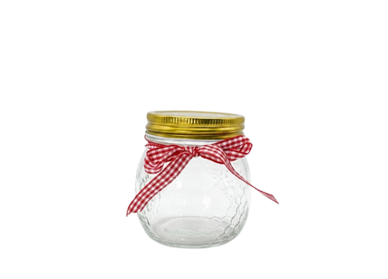 Glass Jar With Ribb 250 ML