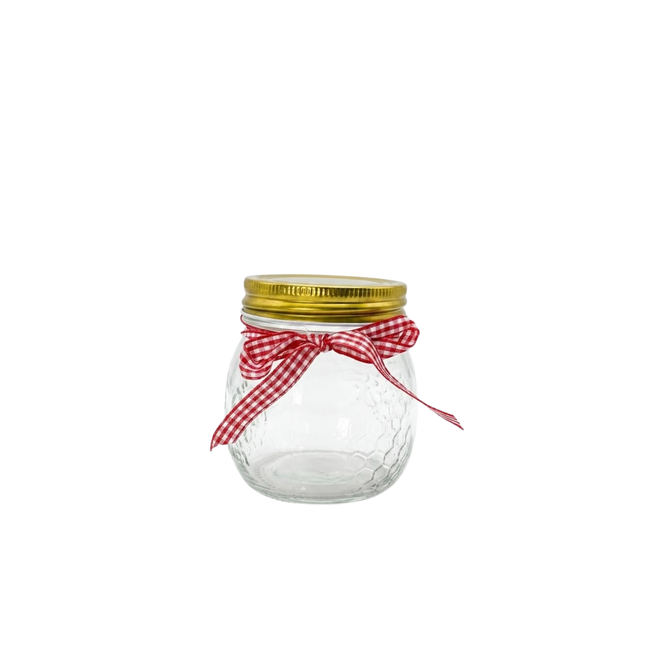 Glass Jar With Ribb 250 ML