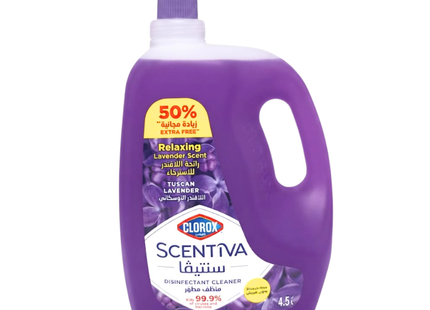 Clorox Scentiva Disinfectant Cleaner 4.5 Ltr - Lavender