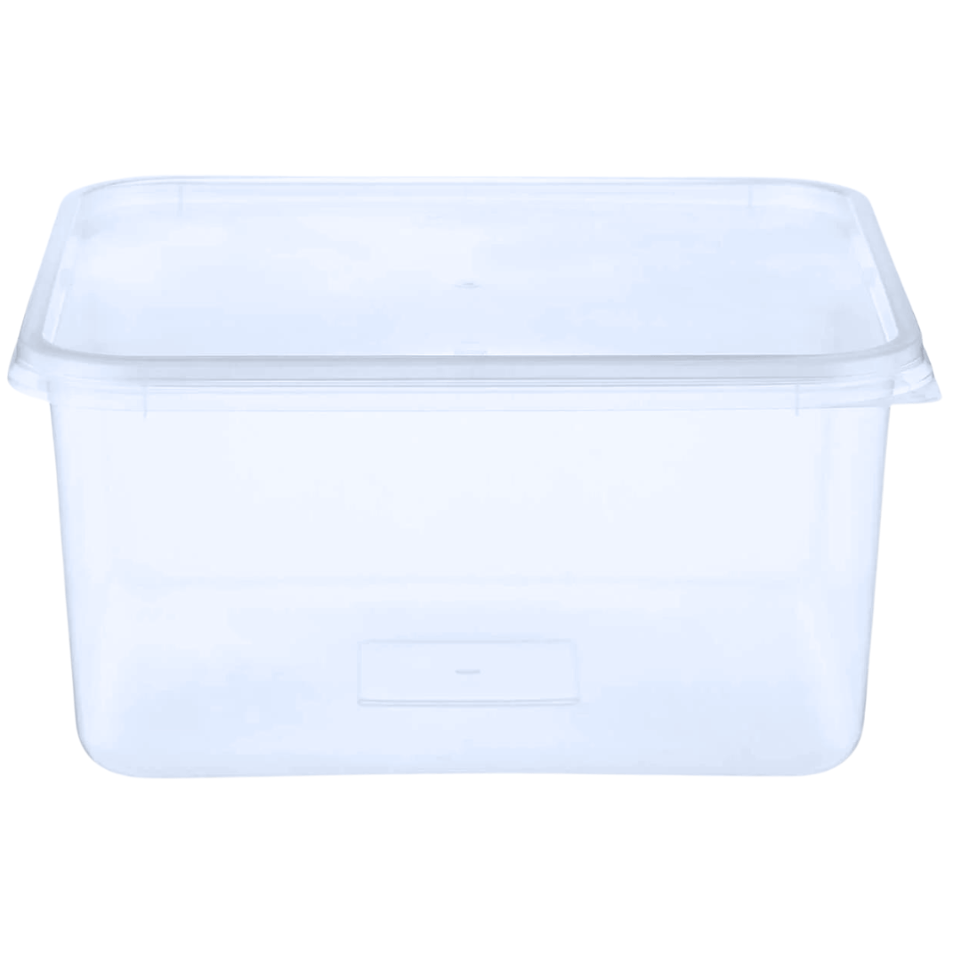 Clear Rectangle Microwavable Container 2000 ML-120 Pieces – SAVEPACK